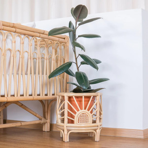 Outdoor Decor Garden Decorations Modern Style Rattan <b>Plant</b> <b>Basket</b> rainbow - Product Image 4