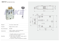 MK701 Zink legierung Gun Safe Box Lock mit Anti Drill Ball