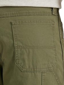 Shorts de Mezclilla de Algodón Verde Oliva para Hombre, Cintura Media, Casuales, Transpirables, Estilo Cargo con Bolsillos - Product Image 6