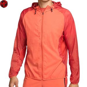 Chaqueta Cortavientos Informal Transpirable para Exteriores, Chaqueta Informal Ligera de Nailon de Talla Grande, 100% Poliéster - Product Image 4