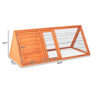 Gabbia in Legno da 50 Pollici per Conigli e Porcellini d'India, Comoda Cuccia per Piccoli Animali - Product Image 3