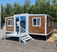 Casa Contenedor de Acero Prefabricada y Expandible de Lujo de 20/30/40 Pies con Baño y Cocina para Aplicación en Villas