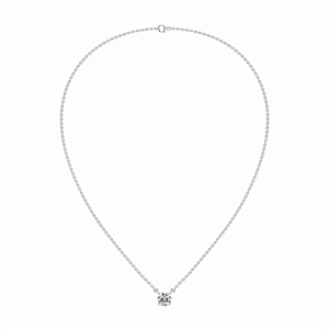 Collier solitaire de luxe en argent 925 avec pendentif en diamant naturel et cultivé en laboratoire, bijou de fiançailles romantique pour femme, cadeau - Product Image 3