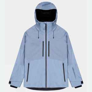 เสื้อแจ็คเก็ตสกีผู้ชายแบบกำหนดเองได้ กันน้ำ มีฮู้ด เสื้อผ้าสำหรับกิจกรรมกลางแจ้ง ปิดด้วยซิป กันลม พิมพ์โลโก้ - Product Image 1