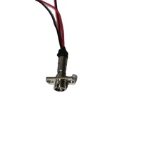 Ismartlaser - Módulo de Diodo Láser Rojo de Fibra Óptica Ajustable de 635 nm y 5 mW, Tipo FC, CC de 3 V, Haz de Punto Elíptico, 90 mA, 1 Año de Garantía