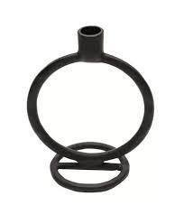 Nouveauté : Décoration de mariage, porte-bougie en aluminium nickel noir, support de bougie de table pour la décoration intérieure - Product Image 2
