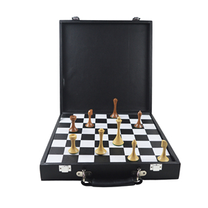 ชุดหมากรุกหรูหรา ตัวหมากรุกไม้ลายไม้เนื้อหนัก กระดานไม้ คุณภาพสูง กล่องของขวัญหมากรุกนานาชาติ พร้อมหนัง ราคาถูกที่สุด - Product Image 3