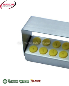 Bandeja de autoclave Surtechs Bur Holder Cassette de 12 posiciones para esterilización dental, de acero inoxidable, para instrumentos quirúrgicos dentales - Product Image 5