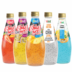 Boisson aux graines de chia et au litchi 290 ml, sans sucre, marque privée OEM ODM, fabricant de boissons - Product Image 1