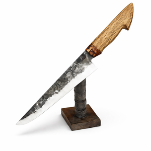 Couteau de chef ambidextre fait main avec lame en acier Damas, respectueux de l'environnement - Product Image 1