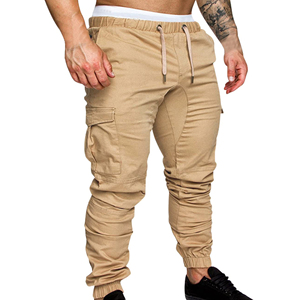 Custom Wholesale <b>Men</b> Cargo <b>Trousers</b> Multi Pocket Workwear Streetwear Pants <b>Elastic</b> Waist OEM ODM Garment Manufacturer Factory - Product Image 6