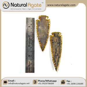 Mayorista de artesanías de piedra semipreciosa y proveedor de puntas de flecha de ágata | puntas de flecha indias "7 pulgadas" - Product Image 2