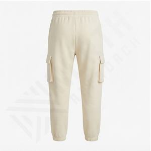 Personnalisé Double Taille Cargo Streetwear Pantalon de survêtement ample Baggy lourd poids lourd délavé à l'acide Vintage Flare Sweat Pantalon empilé pour hommes - Product Image 3