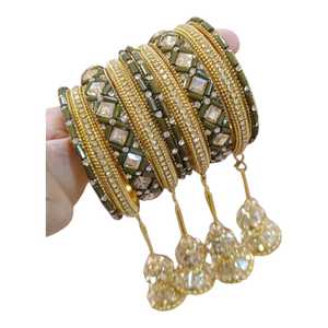 12. Brazalete de Moda para Mujer con Piedras Brillantes, Acero Inoxidable, Colores, Tamaños y Diseños Personalizados, Elegante para Novias, Bodas, Fiestas y Eventos Tradicionales - Product Image 1