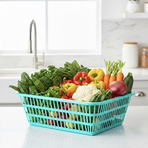 Heavy Duty PP Storage <b>Basket</b> For Produce Handling Vegetable Organization And <b>Stackable</b> Storage - Product Image 1