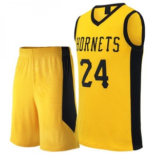 Conjunto de Uniforme de Baloncesto Wildcats, Camiseta sin Mangas, Pantalones Cortos, Negro y Dorado, Cuello en V, Estampado, Transpirable, de Secado Rápido, que Absorbe la Humedad, para Adultos - Product Image 5