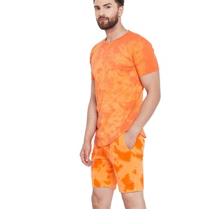 Venta caliente de los hombres de verano de marca de calidad gimnasio camiseta Twin Set 2 piezas cuello redondo Camiseta pantalones cortos de hombres - Product Image 1