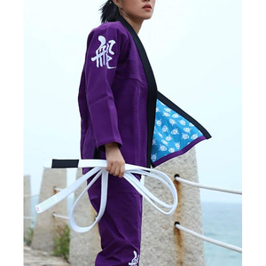 Tenue d'arts martiaux : veste et pantalon de kimono à manches longues pour l'entraînement - Product Image 2