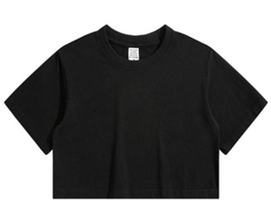 เสื้อยืดครอปแขนสั้นแบรนด์ส่วนตัวคัดสรรคุณภาพสูง ผลิตจากผ้าฝ้าย 100% จากผู้เชี่ยวชาญด้านการจัดหาจากทั่วโลก - Product Image 4