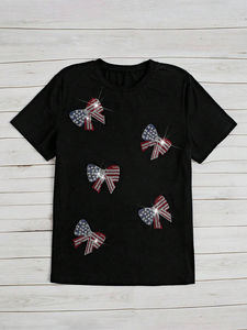 Premium Designer Rhinestone Diamond T Shirt for Men Vintage Oversized Drop Shoulder Streetwear DTG Graphic Custom Logo Wholesale - Product Image 3