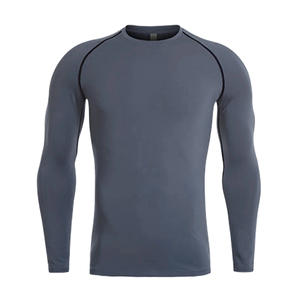 Slim Fit <b>Men</b> <b>Compression</b> Running Breathable Eco-Friendly Anti-Bacterial Quick Dry <b>Compression</b> <b>Shirts</b> <b>for</b> <b>Men</b> - Product Image 1