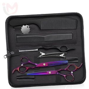 Ensemble professionnel de 10 ciseaux de coiffure en acier inoxydable, kit d'outils de salon de coiffure - Product Image 4