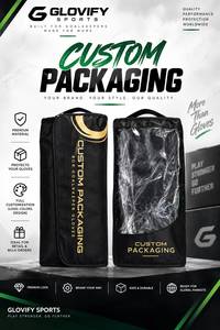 Gants de gardien de but de football professionnels personnalisés, à doigts complets, paume en latex antidérapante, séchage rapide, ajustement confortable, fermeture à bouton, décontractés - Product Image 2