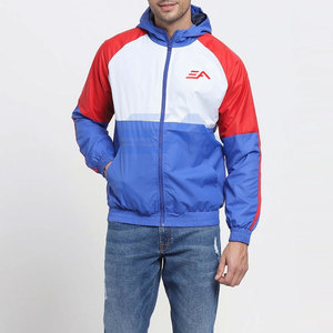 Vestes coupe-vent d'hiver pour hommes, très vendues, à capuche, écologiques, respirantes, col montant, logo personnalisé sur le devant, grandes tailles - Product Image 6
