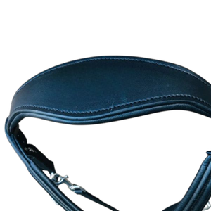 Bridon Cavesson Anglais ADIBA OVERSEAS de Haute Qualité avec Muserolle et Frontal Rembourrés, Boucles en Acier Inoxydable, Reins en Cuir, Logo Personnalisé, Taille Personnalisable - Product Image 4