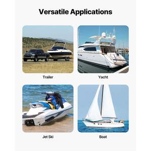 2 Packs d'attaches à cliquet rétractables 2 po X 2 pi pour bateau - Product Image 6