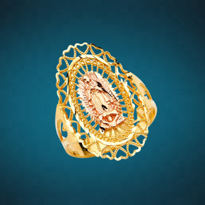 Anillos de Virgen María chapados en rodio de dos tonos personalizados, última joyería de moda para mujeres y hombres, diseños clásicos, regalo perfecto - Product Image 4