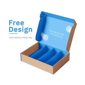 Caja de Envío de Cosméticos Corrugada Azul Personalizada de Boxit.pk con Separador e Inserto para Empaque de Productos de Belleza - Product Image 1