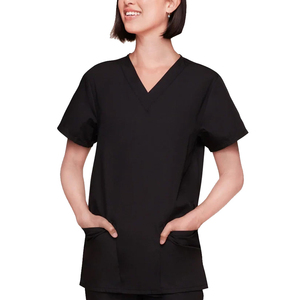 Fashionable Women Nurse <b>Scrub</b> Zipper Pullover <b>Scrub</b> <b>Tops</b> Breathable Elastic Hospital Jogger Medical <b>scrub</b> Uniforms OEM 2026 - Product Image 3