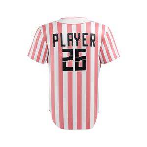 Haut d'uniforme de softball pour femmes, fermeture boutonnée intégrale, manches courtes, vêtements de sport d'équipe personnalisés par sublimation - Product Image 2