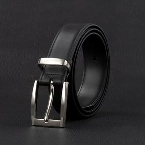Men's Premium Quality Classic Casual Cow Hide Genuine Leather <b>Square</b> Alloy Buckle <b>Adjustable</b> Length Eco-Friendly Heavy Duty Belt - Product Image 6