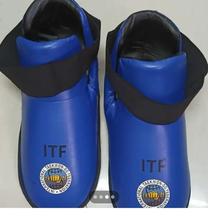 Chaussures de protection rembourrées unisexes pour le Taekwondo ITF avec bandes élastiques ajustables pour le sport - Product Image 6