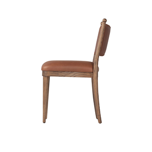 Silla de Comedor Moderna de Madera Maciza, Diseño Minimalista con Asiento y Respaldo Tapizados, para Hogar, Restaurante, Cafetería - Product Image 4