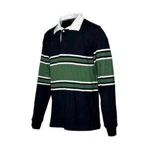 เสื้อเชิ้ตแขนยาวผู้ชาย ผ้าถักเนื้อแน่น 100% ผ้าฝ้าย ระบายอากาศได้ดี ปักโลโก้ด้านหน้า ย้อมเส้นด้าย สไตล์ลำลอง ทรงปกติ - Product Image 3