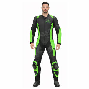 Traje de Cuero Profesional Personalizado para Motociclismo de Carreras, Traje de Una Pieza con Protección y Armadura CE para Carreras en Pista - Product Image 3