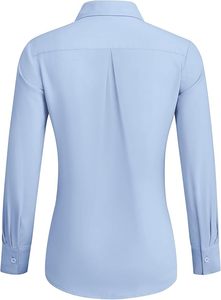 Chemisiers élégants pour femmes, vêtements de bureau et décontractés d'été, chemises à manches longues boutonnées sur mesure - Product Image 4