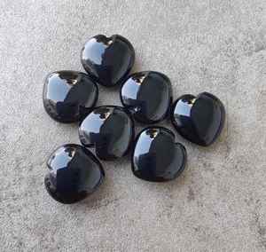 Natural Black Onyx Heart Shape Cabochon Briolette Calibrated Jewelry Loose Gemstone <b>Healing</b> <b>Crystal</b> Stone - Product Image 5