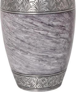 Urnas decorativas de latón para adultos, urnas hechas a mano para entierro de hombres y mujeres. - Product Image 6