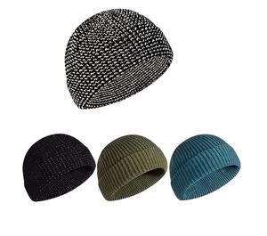 Gorro de punto Jacquard de lana 100% Unisex, gorros de lana de invierno, gorros de playa cálidos con estampado Digital acrílico OEM para viajes - Product Image 1