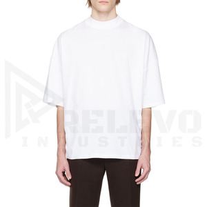 เสื้อยืดคอตตอนผสมเนื้อหนัก 280 GSM สำหรับผู้ชาย ผ้าหนาทนทาน ทรงโอเวอร์ไซส์ สตรีทแวร์ คุณภาพพรีเมียม - Product Image 5
