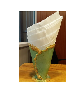 Boîte à mouchoirs multifonctionnelle de luxe écologique de haute qualité, couleur verte, distributeur de mouchoirs en or, prix de gros - Product Image 1