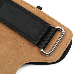 Poignées de Cross-Fit personnalisées robustes avec rembourrage en néoprène et protection de la paume en cuir de vachette, antidérapantes et réglables – Modèle avancé - Product Image 5