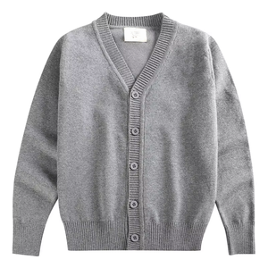 Pulls d'école personnalisés unisexes avec logo brodé en laine/acrylique respirant à séchage rapide, uniformes scolaires, cardigans pour étudiants - Product Image 1