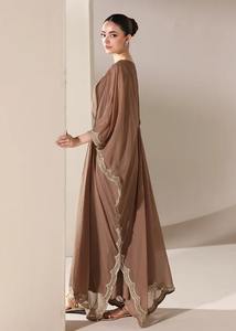 Vestido Kaftán de Chifón de Lujo para Mujer |   Vestido de Noche Elegante y Modesto |   Suministro al por mayor para boutiques: Lentejuelas virales de Oriente Medio - Product Image 5