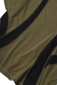 Camisetas de Manga Corta para Hombre, Diseño Nuevo, Color Verde Oliva, Paneles Geométricos, Algodón, Precio al por Mayor, Hechas en Pakistán - Product Image 2