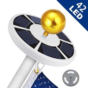 "42 LED Solar Flag Pole <b>Light</b> for Garden Outdoor Waterproof <b>Landscape</b> Camping Tent Street Lamp TK Self-Cleaning" - Product Image 1